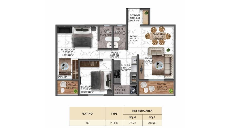Ramsa-Regio-Floor-Plan-2 BHK-799 Sqft